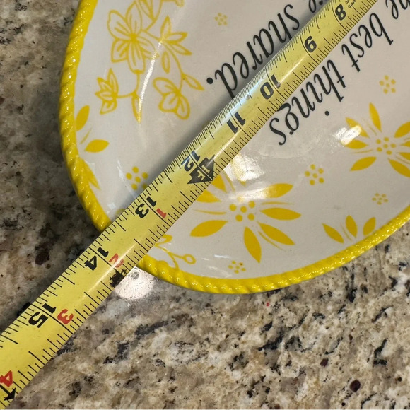 temptations Old World Yellow The best things in life are shared platter 14 x 8in - Picture 2 of 4